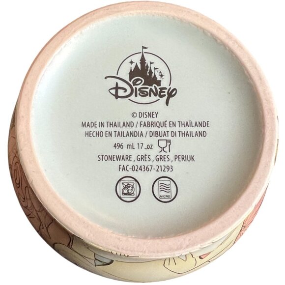 DISNEY Enchanted Beauty Mug Belle Retired Collectible Ceramic Pastel Floral - Picture 15 of 16
